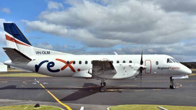 Saab 340 (VH-OLM) - Regional Express SAAB 340B VH-OLM (cn 205) at Wynyard Airport Tasmania. 24 December 2017.