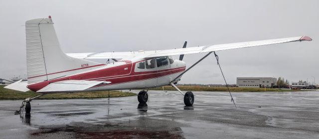 Cessna Skylane (N1770R) - Flightline tie-down, Merrill Field, Anchorage, AK