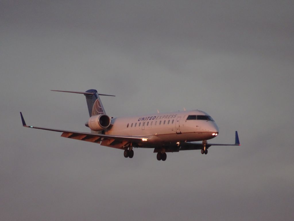 Canadair Regional Jet CRJ-200 (N970SW) - Skywest CRJ-200 landing in Fargo from Denver. 