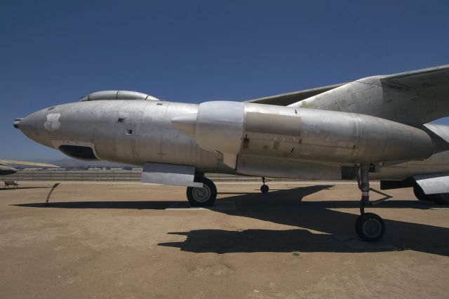 — — - A Boeing B-47 Stratojet bomber on outdoor display @ the March Field Air Museum, Riverside, CA.