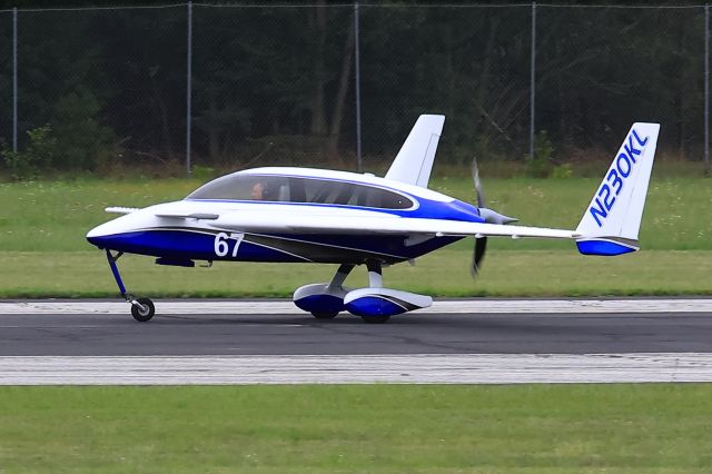 RUTAN Cozy (N230KL) - Morning launch for AirVenture Cup Race, 21 July 2024