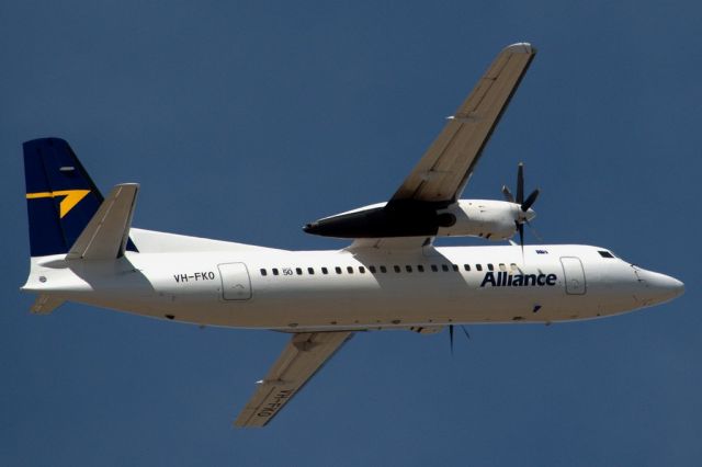 Fokker Maritime Enforcer (VH-FKO) - Heading skywards off runway 23. Thursday, 4th April 2013.