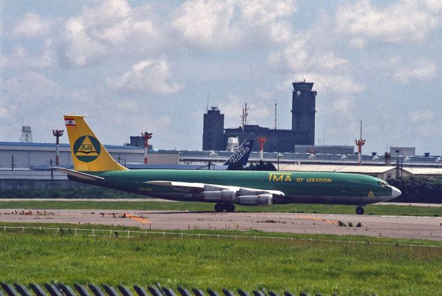 Boeing 707-300 (OD-AGY) - Departure at Narita Intl Airport Rwy16 on 1987/09/10