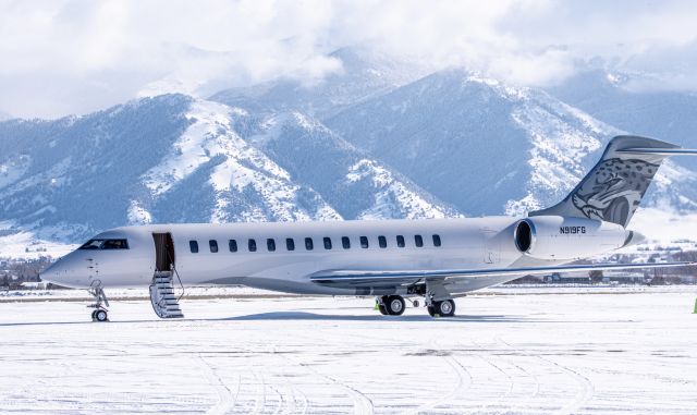 BOMBARDIER BD-700 Global 7500 (N919FG) - Bombardier Global 7500 sitting on the ramp at KBZN