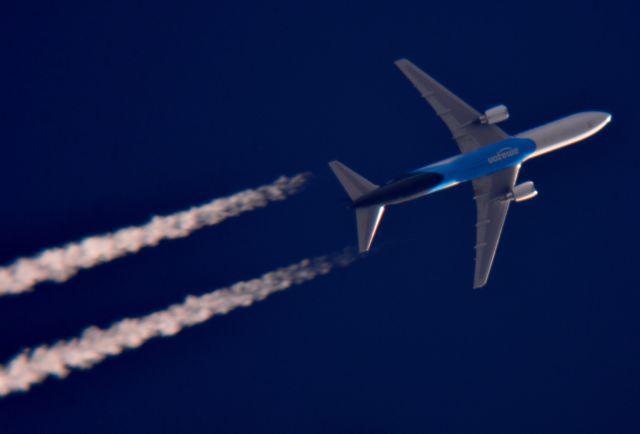 BOEING 767-300 (N1997A) - Atlas Air 3405 Lehigh Valley Intl to Ontario Intl over Cleveland  34,000ft. 11.07.16.