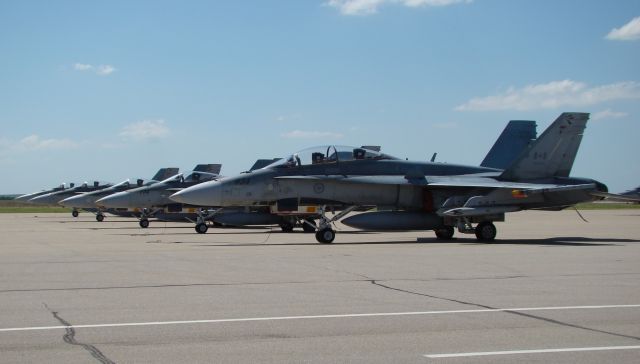 McDonnell Douglas FA-18 Hornet — - Canada Air Force in Salina, Kansas on 06212009