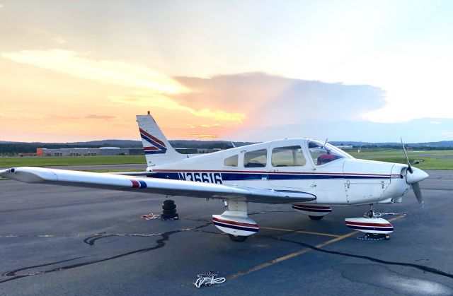 Piper Cherokee (N36616) - N36616 at sunset in Leesburg, VA. 