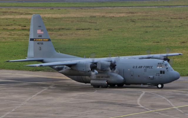 Lockheed C-130 Hercules (94-6705) - usaf west virginia ang charlie west c-130h 94-6705 arriving in shannon 5/3/15.