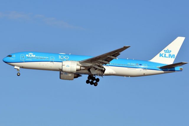 Boeing 777 (PH-BQD) - KLM 617 from Amsterdam bringing in medical supplies to help fight Covid 19