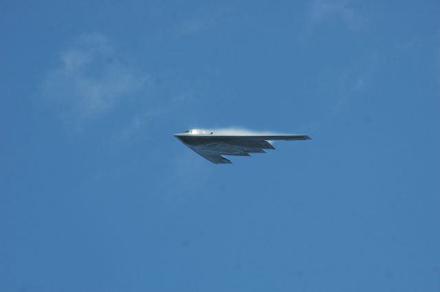 Northrop Spirit — - B-2 Bomber fly over during Scott AFB Air Show