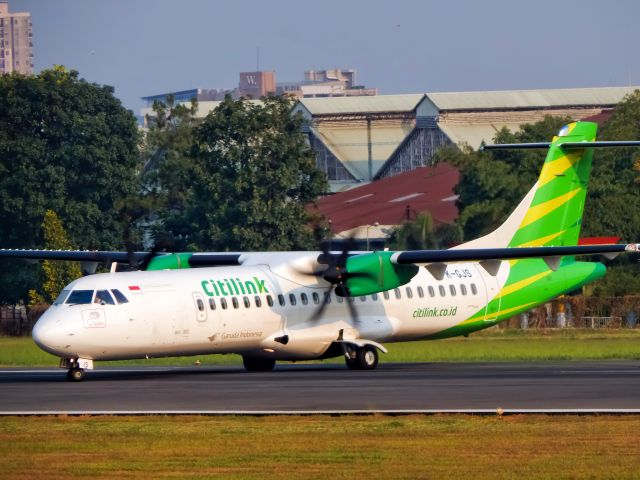 ATR ATR-72 (PK-GJS) - Just landed at BDO runway 29. Flying from HLP as QG1994