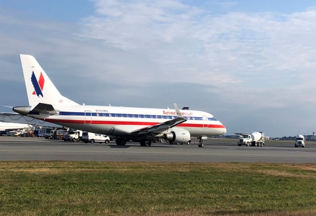 Embraer 175 (N760MQ) - Retro American Eagle E-175 @ KBOS Logan 11/10/21