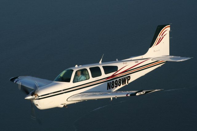 N898WP — - 1990 F33A Bonanza over the Gulf of Mexico off Southwest Florida