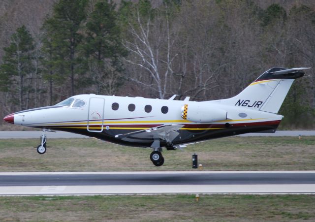 Beechcraft Premier 1 (N6JR) - ROUSH FENWAY RACING LLC arriving 20 at KJQF - 3/11/11