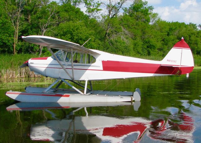 Piper PA-12 Super Cruiser (N412SC) - At Oshkosh. 