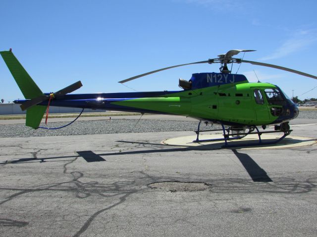 Eurocopter AS-350 AStar (N12YJ) - Parked at Fullerton