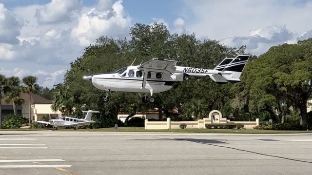 Cessna Super Skymaster (N603SF) - Nice Cessna 337 landing on 24 on a beautiful October afternoon 2022