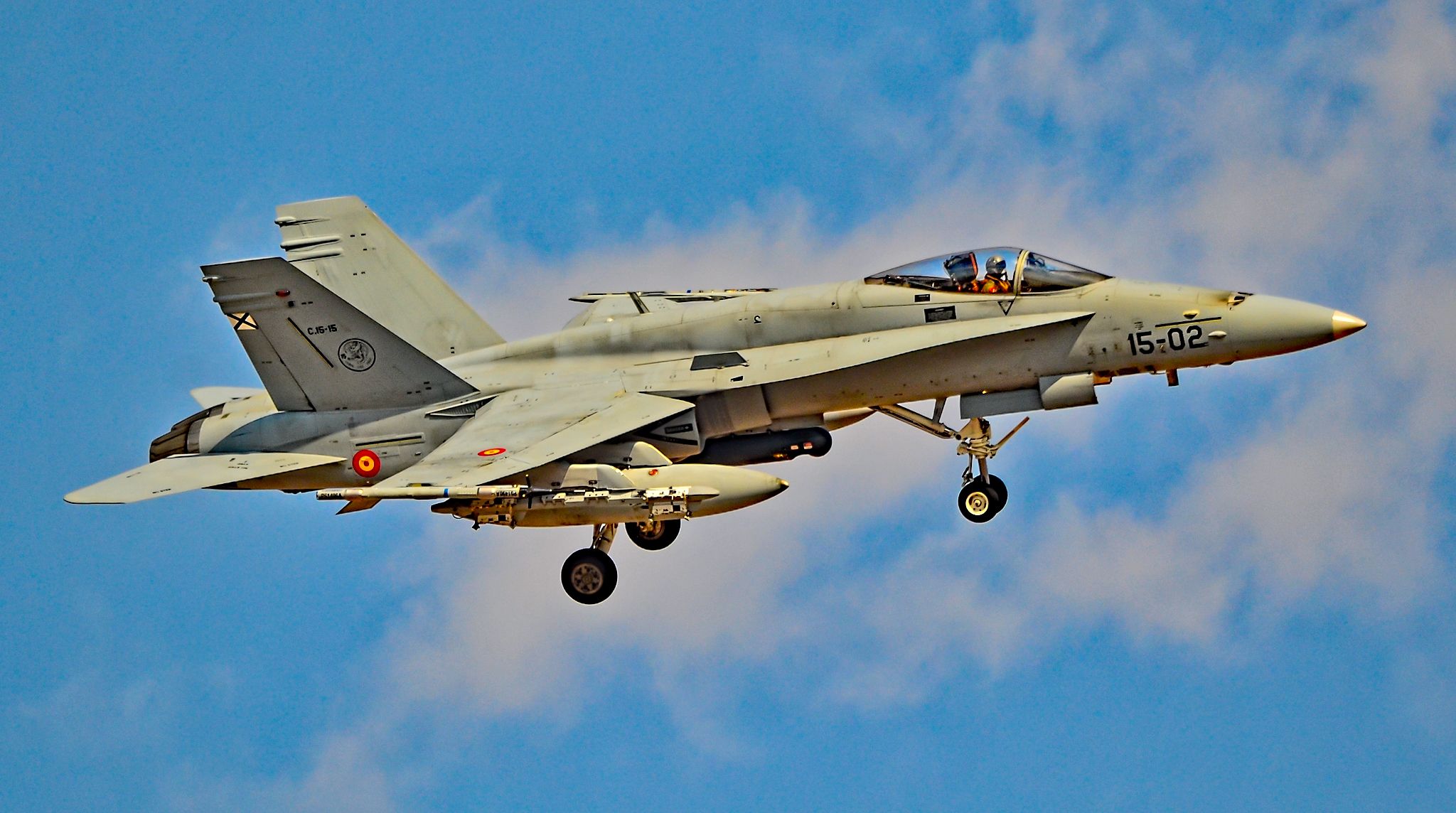 McDonnell Douglas FA-18 Hornet (C1515) - Spain - Air Force McDonnell Douglas EF-18M Hornet 15-02/C.15-15 - Red Flag 16-4br /Las Vegas - Nellis AFB (LSV / KLSV)br /TDelCorobr /August 24, 2016