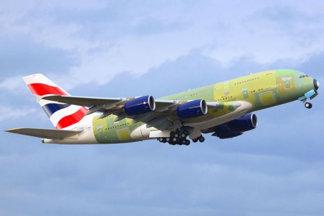 F-WWSK — - The first A380 for British airways being tested. It will recieve a new registration number.