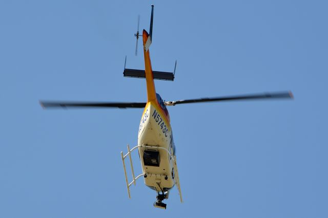 Bell JetRanger (N5743C) - Formerly of Grand Canyon tours, now carrying some interesting camera equipment. 