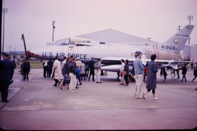 — — - F-84F  McGuire AFB NJ   Armed Forces Day  1963