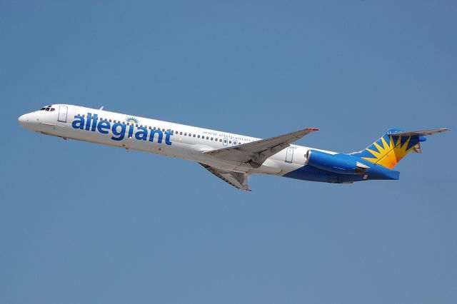 McDonnell Douglas MD-80 (N410NV) - Image taken from spotters hill LAX, March, 2012