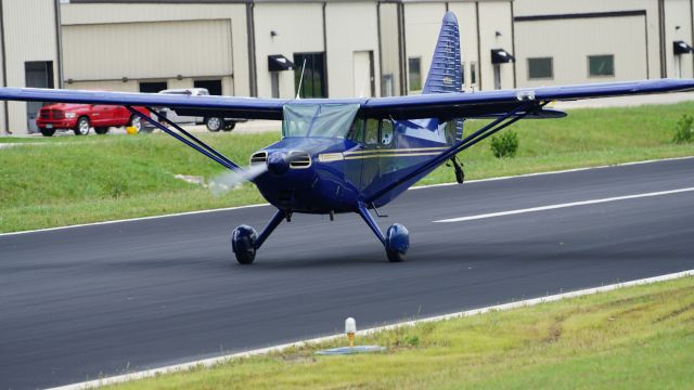 Piper 108 Voyager (N6532M) - Rolling out the usual wheel landing