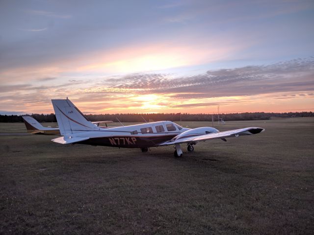 Piper Seneca (N77KP) - Sunset on Washington Island