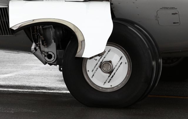 ATR ATR-72 (ZK-MVD) - Wheel of AT 72-600 ZK MVD at Invercargill Airport New Zealand, 3 September 2014