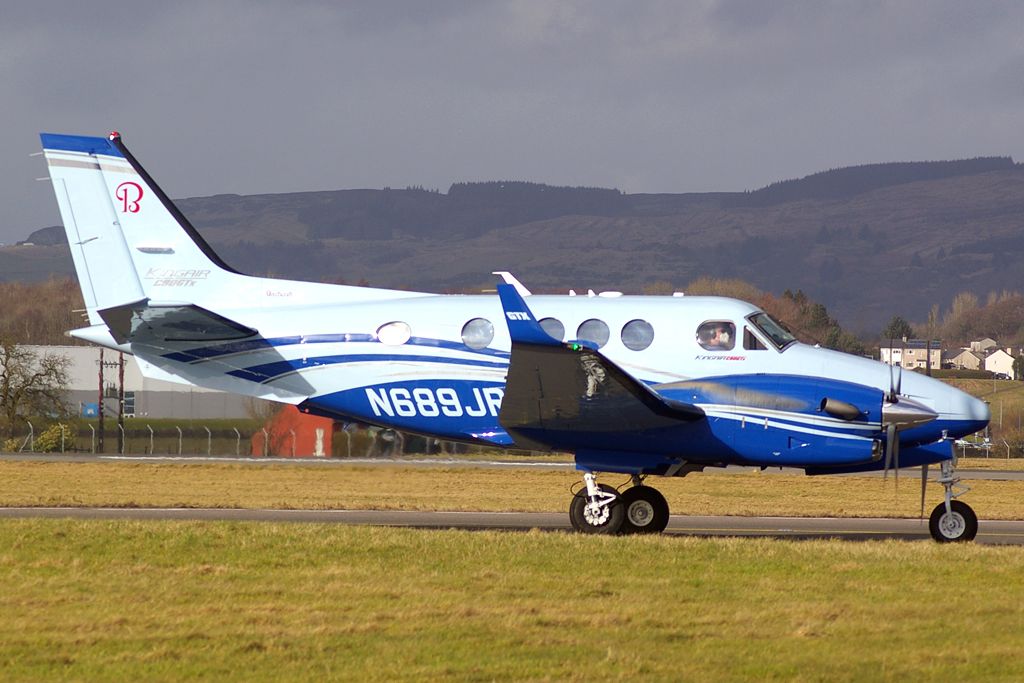 Beechcraft King Air 90 (N689JR) - On delivery from Wichita.