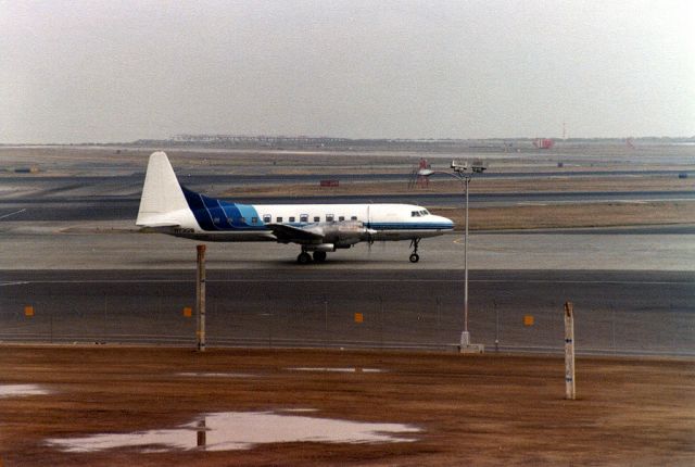 CONVAIR CV-340 Convairliner (N73129) - Golden Gate Airlines - Convair 340-31 (580-32) C/N 57 - N73129 - at SFO - 1980-Dec-24.