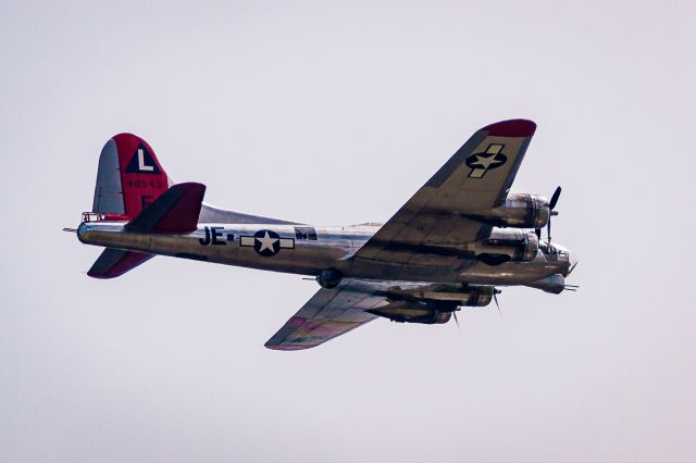 Boeing B-17 Flying Fortress (N3701G) - Flying over Lakewood, Colorado 5/5/18.