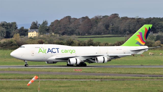 Boeing 747-400 (TC-ACF) - AirAct cargo b747-481(bdsf) tc-acf landing at shannon from istanbul 27/9/20. 