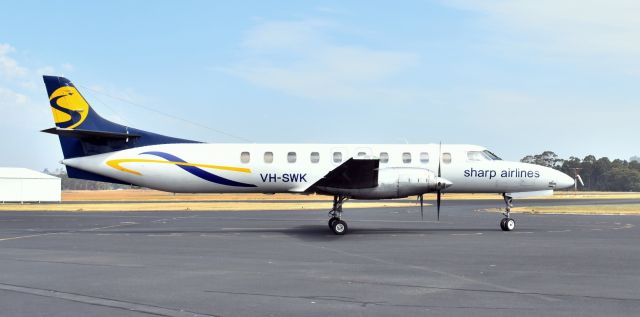 Fairchild Dornier SA-227DC Metro (VH-SWK) - Sharp Airlines. Fairchild SA-227DC Metro 23 VH-SWK at Wynyard Airport Tasmania. 30 December 2019