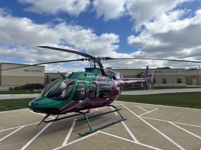 Bell 407 (N302LE) - Eagle One on call at Cameron Regional Hospital