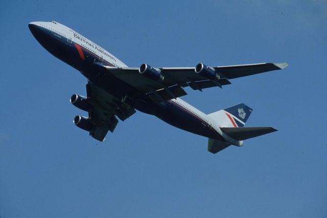 Boeing 747-400 (G-CIVD) - Departure at Narita Intl Airport Rwy34L on 1996/09/16