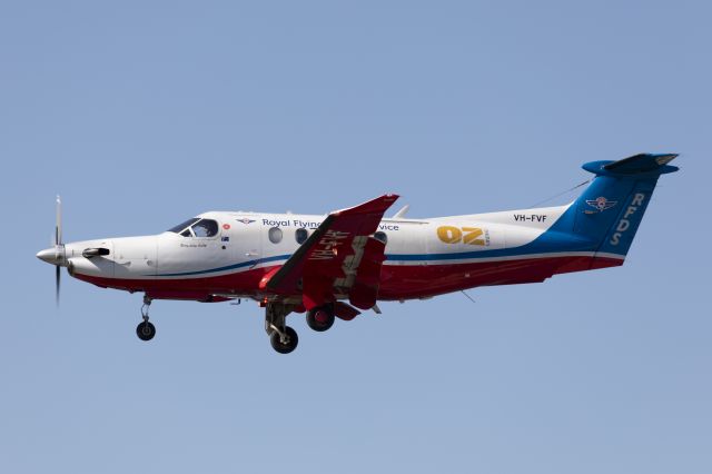 Pilatus PC-12 (VH-FVF) - VH-FVF on short finals to runway 05 from Port Pirie.