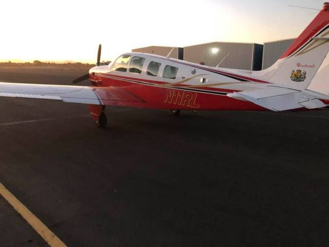 Beechcraft Bonanza (N11RL) - Sunrise departure to Palm Springs.