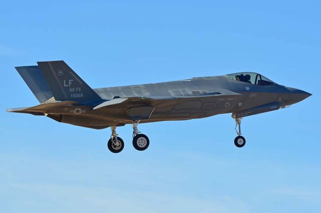 Lockheed F-35C (13-5068) - F-35A 13-5068 of the 62nd Fighter Squadron Spikes at Luke Air Force Base on January 31, 2018.