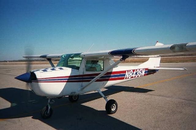 Cessna Centurion (N8435M) - On ramp at TKI in McKinney, TX in November 1999.  Probably second or third solo flight for pilot (me).