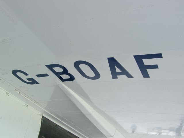 Aerospatiale Concorde (G-BOAF) - G-BOAF CONCORDE IN BRISTOL AIRPORT ENGLAND AT FILTON WHERE IT ALL STARTED.