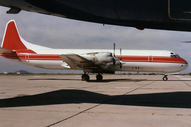 Lockheed L-188 Electra (N5535) - Nov. 13, 1987. Scanned from a print.