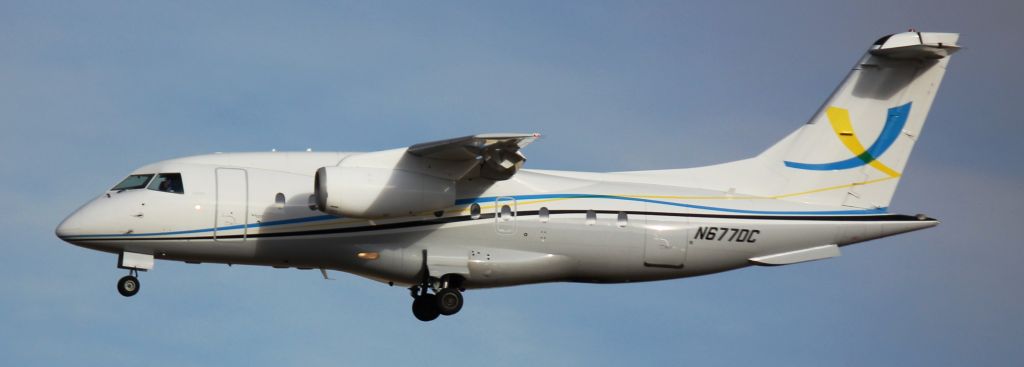 Fairchild Dornier 328JET (N677DC) - Landing on 35L.
