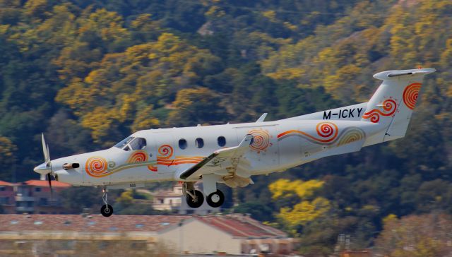 Boeing 707-100 (M-ICKY) - Landing to Cannes-Mandelieu airport , France , LFMD-CEQ