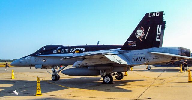 McDonnell Douglas FA-18 Hornet (16-5403) - 165403 F/A-18C Hornet Strike Fighter Squadron 34 VFA-34 Blue Blaster CAG (Commander, Air Group) - NAS Oceana Air Showbr /September 22, 2018br /Photo: Monica E. Del Corobr /TDelCoro