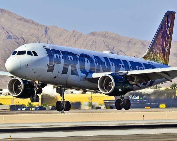 Airbus A319 (N906FR) - Frontier Airlines Airbus A319-111 N906FR (cn 1684) "Andy, the Pronghorn Antelope"  Las Vegas - McCarran International (LAS / KLAS) USA - Nevada, June 16, 2011 Photo: Tomás Del Coro