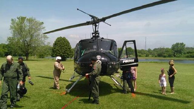 Bell UH-1V Iroquois (RESCUE) - Taking a break during Air Rescue training.