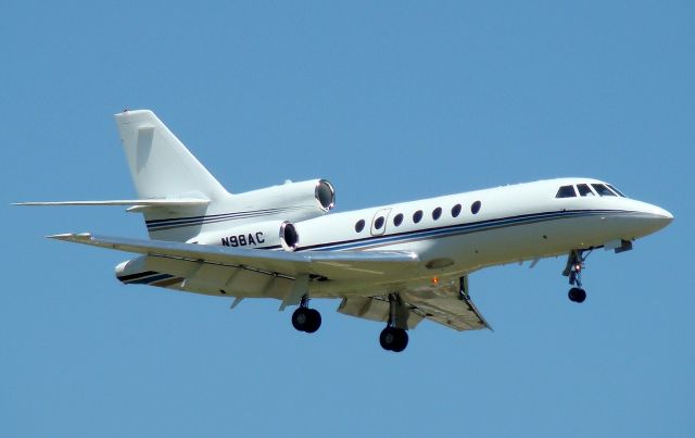 Dassault Falcon 50 (N98AC) - 7-30-2010, 2nd trip to KSAT today