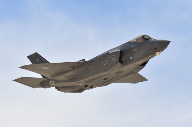 Lockheed F-35C (N5160) - F-35 demonstration flight during Aviation Nation 2019 at Nellis AFB.