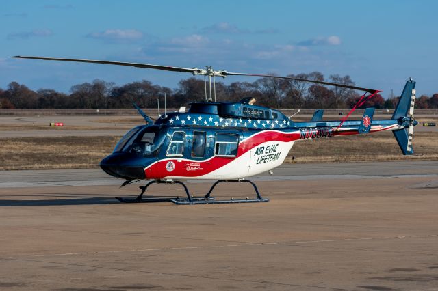 Bell JetRanger (N783AE) - An Air Evac Lifeteam Bell 206L-4 on the ramp at McKinney National Airport November 23, 2019.